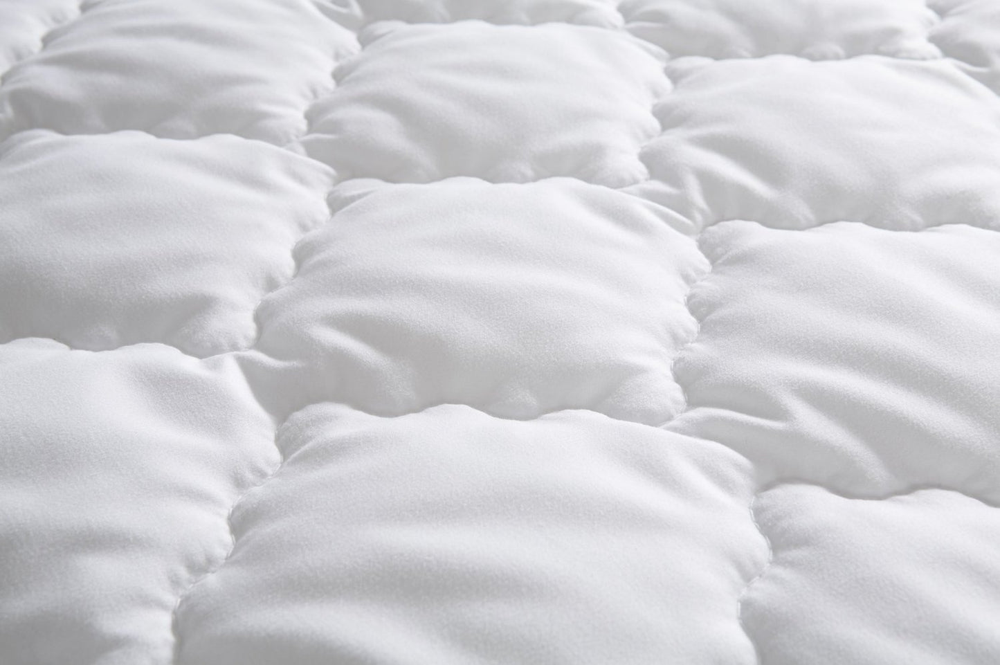 Abeil, Napped Foam Mattress Topper/Protector-White, white, 160 x 200 cm