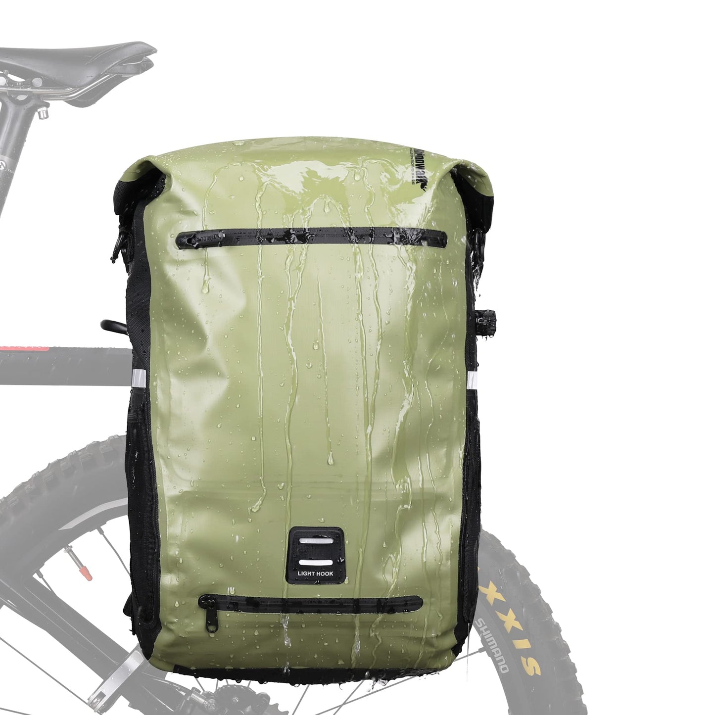 Rhinowalk Bike Pannier Bag Waterproof 22L Bicycle Rear Rack Trunk Bag for Cycling Bicycling Traveling Riding