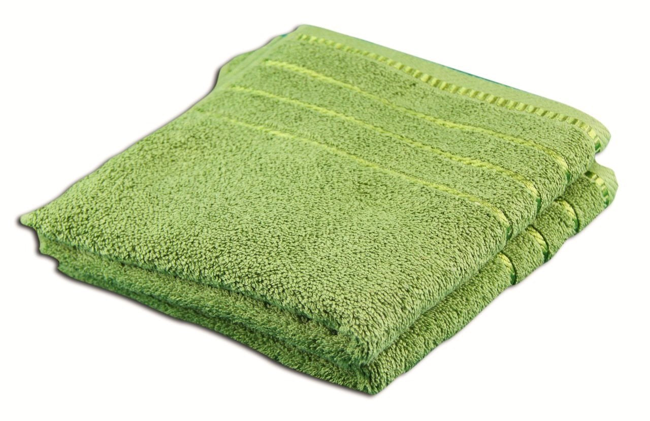 Gözze - Set of 4 Hand Towels, Berlin, 100% Cotton, 50 x 100 cm - Dark Green