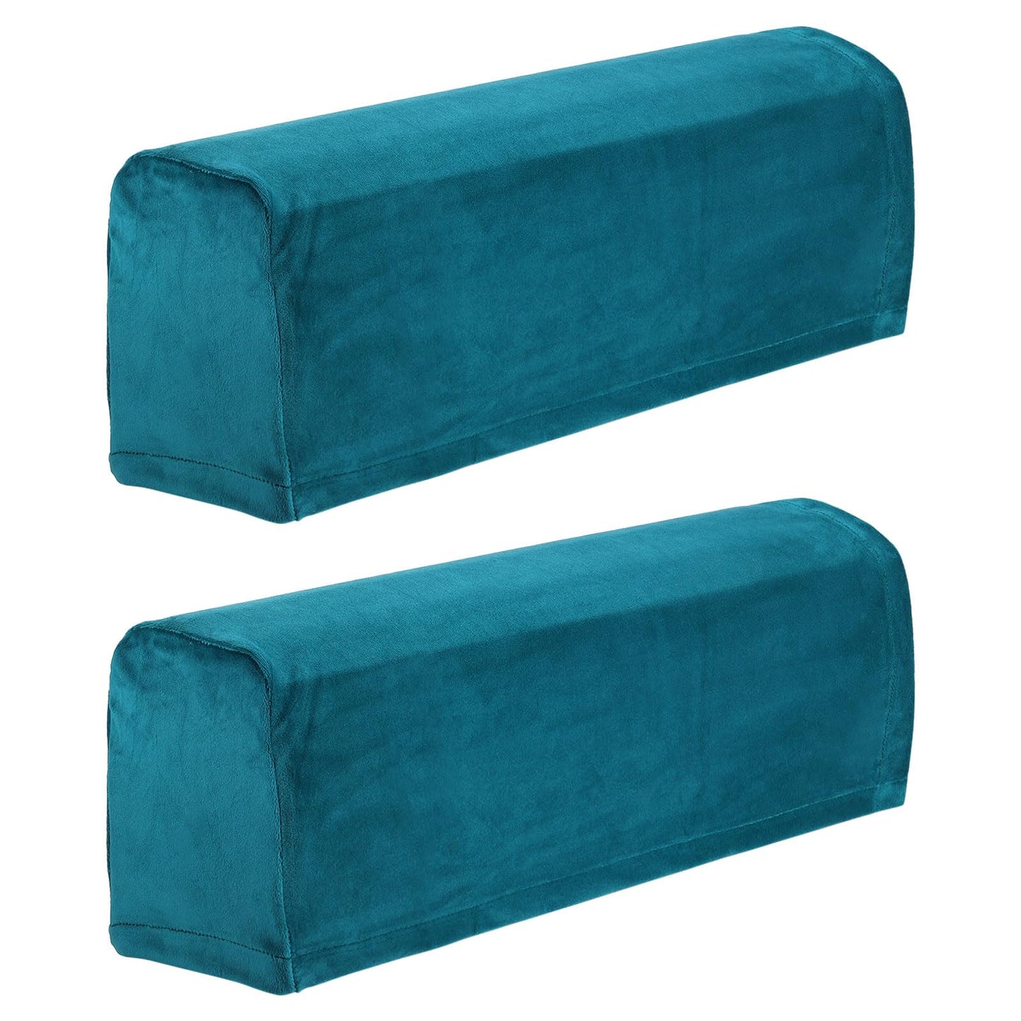 sourcing map Stretch Sofa Armrest Covers Peacock Blue 2 Pcs