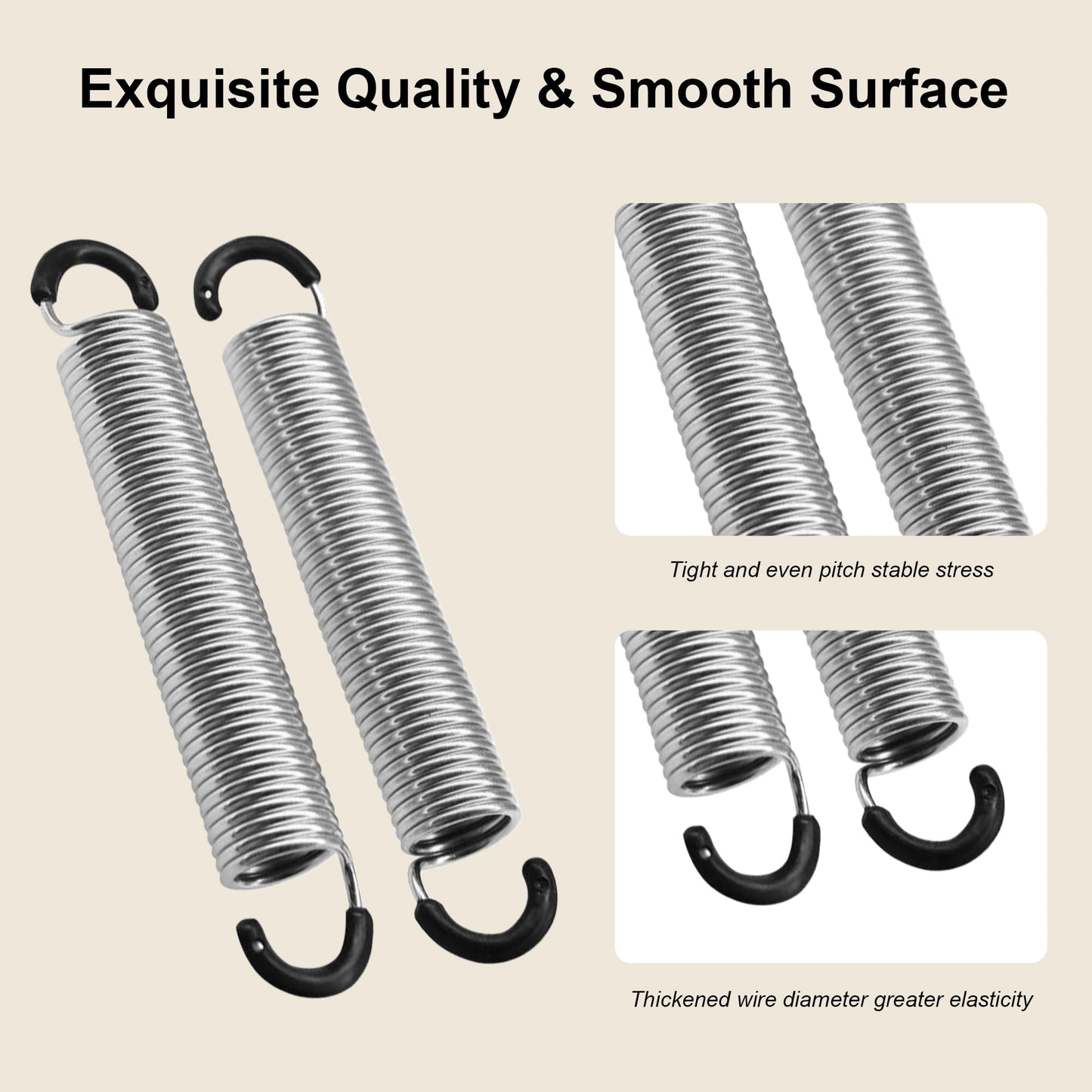 Fromann 4.5 Inch Dual Hook Recliner Sofa Chair Replacement Springs 2Pcs