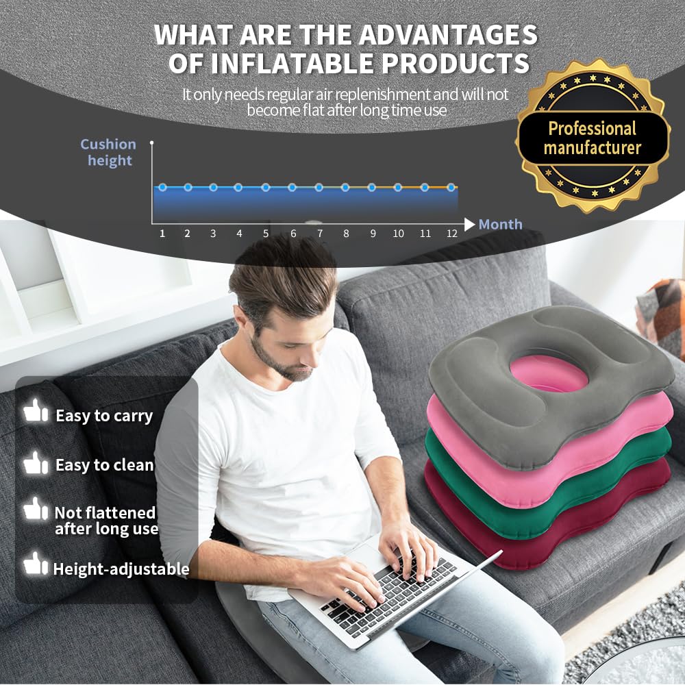 Hantaiwan Doughnut cushion,inflatable donut pillow,coccyx cushion,