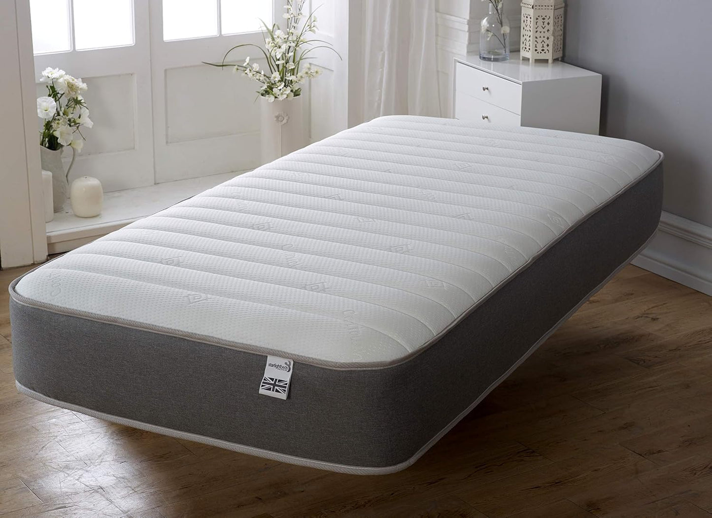 Starlight Beds Fusion Grey European Single Size Mattress