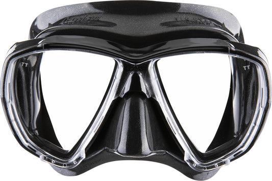 CRESSI Big Eyes+Alpha Ultra Dry Combo Black/Black - Combo Set Mask + Snorkel UD for Diving and Snorkelling, Black/Black, One Size, Adults
