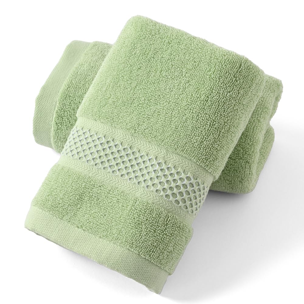 sense gnosis Grey Hand Towel Set of 2 Soft Absorbent Face Towels 100% Cotton Decorative Hand Towels for Bathroom Shower 13 X 29 Inch