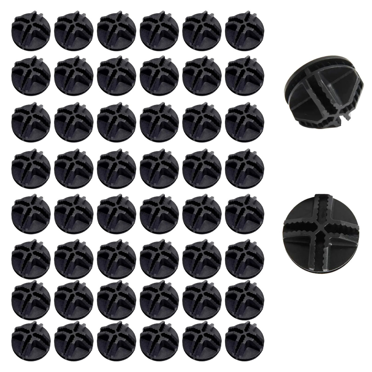 50Pcs Wire Cube Connectors White Plastic Grid Cube Modular Storage Cube Connectors Interlocking Connector C&C Grid Connectors for Modular Closet