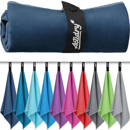 Actidry Microfibre Towel - light and absorbent - 9 colours S M L XL sizes - great for beach, sports and outdoor activity - S 40 x 80 cm 2 pieces
