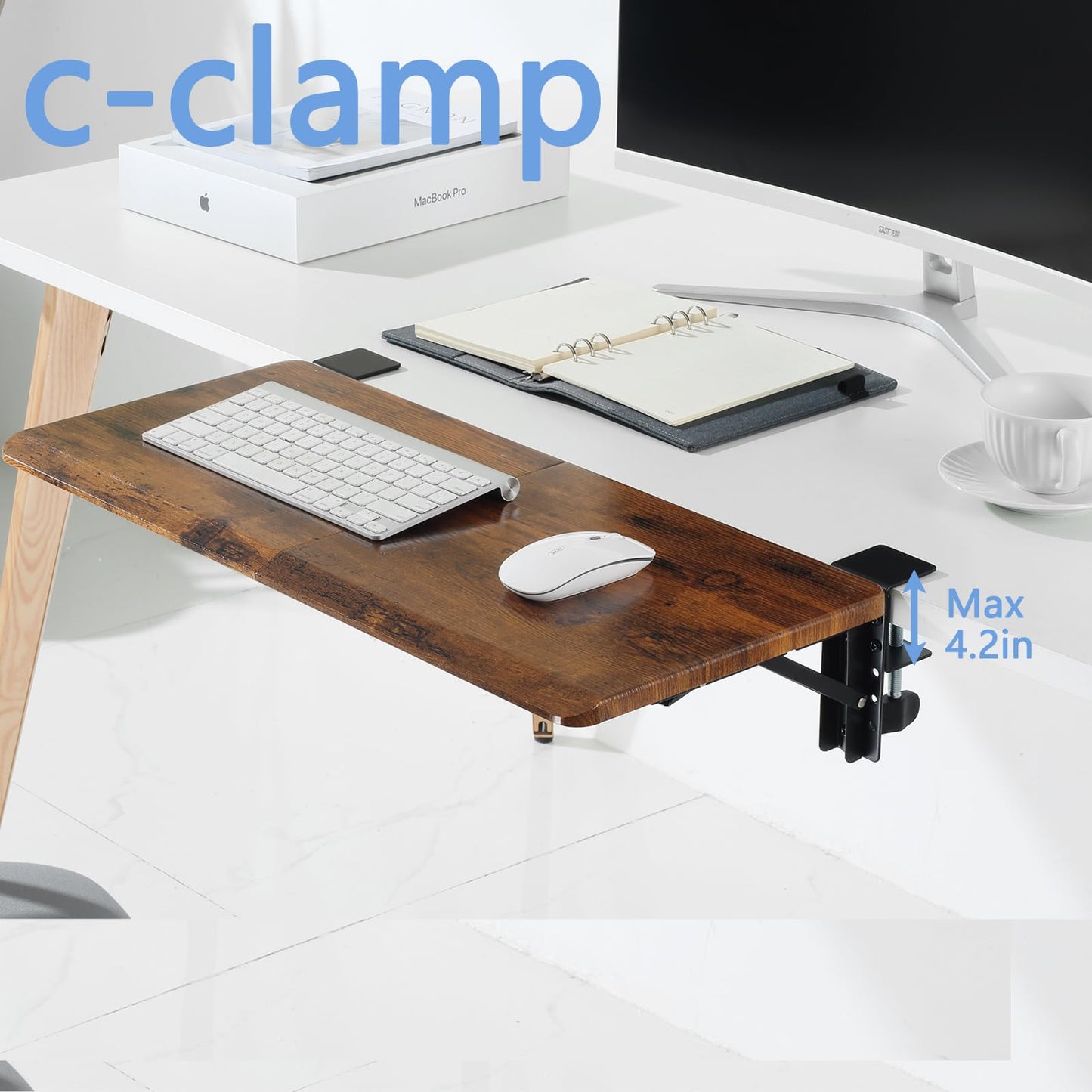 ETHU Foldable Desk Extender Tray 68x29cm