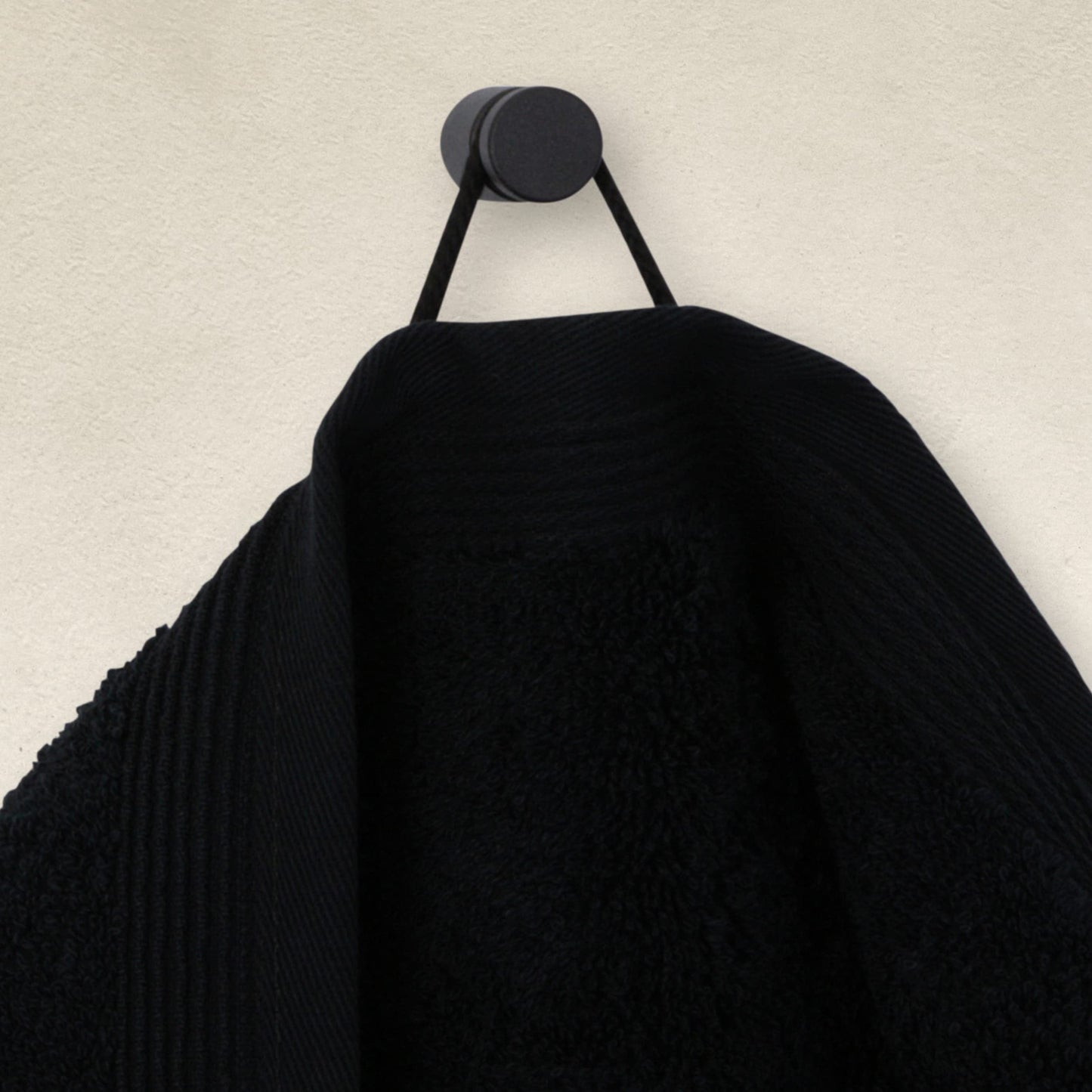 Möve Hand Towels, Black, 80 x 150 cm