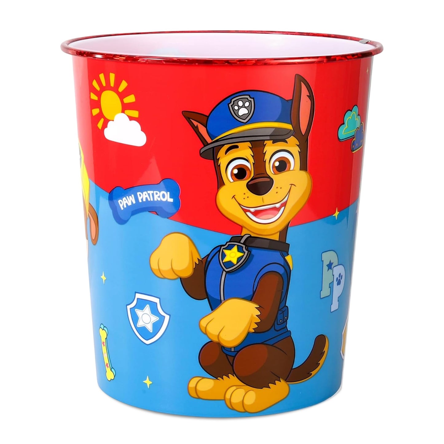 Paw Patrol Kids Waste Paper Bin for Bedroom, Playing & Study Room