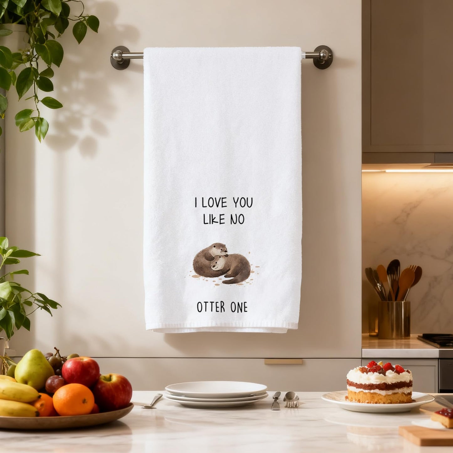 Yeeaulpa Otter Gifts Kitchen Towel,Otter, Otter Birthday Gifts,Sailing Gift Towels,Marine Biology Present,Sea Swimming Presents,Animal Lovers