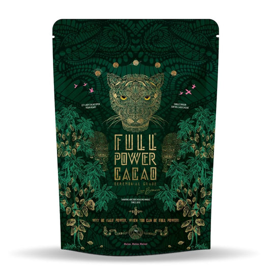 FULL POWER CACAO - Ceremonial Grade Cacao 1kg - Premium Raw & Pure Ceremonial Grade Cacao for Heartwarming Rituals & Healing Journeys, As Seen On