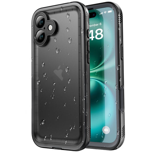 SPORTLINK for iPhone 16 Case ? IP68 Waterproof & MIL-STD-810H Shockproof Full Body with Built-in Screen & Camera Protector, Heavy Duty Front and Back