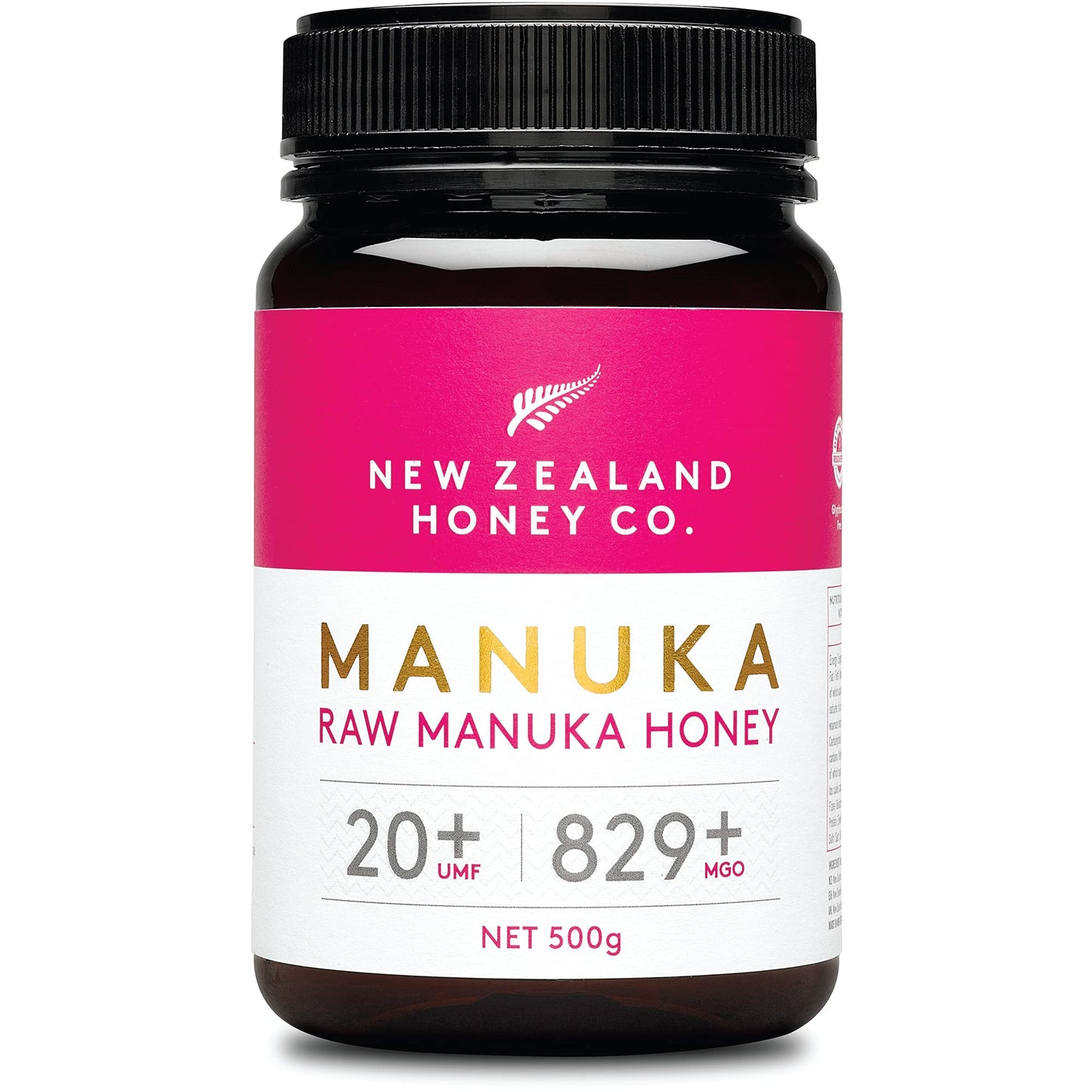 New Zealand Honey Co. Raw Manuka Honey UMF 20+ / MGO 829+ | 500g