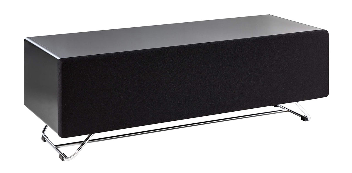Alphason Chromium Concept TV Cabinet - Black, 120 x 42 x 40cm WxDxH