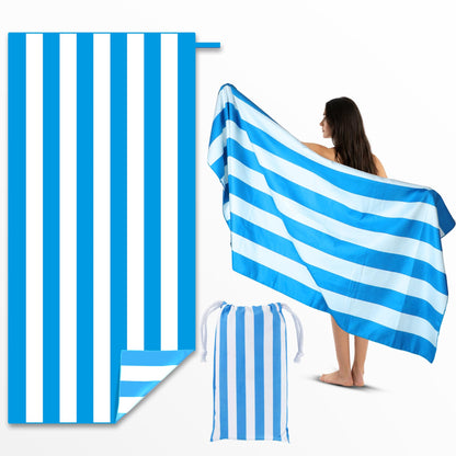 Anavasi Microfibre Beach Towels for Adults, 1 Pack 180 x 90cm 100% Recycled