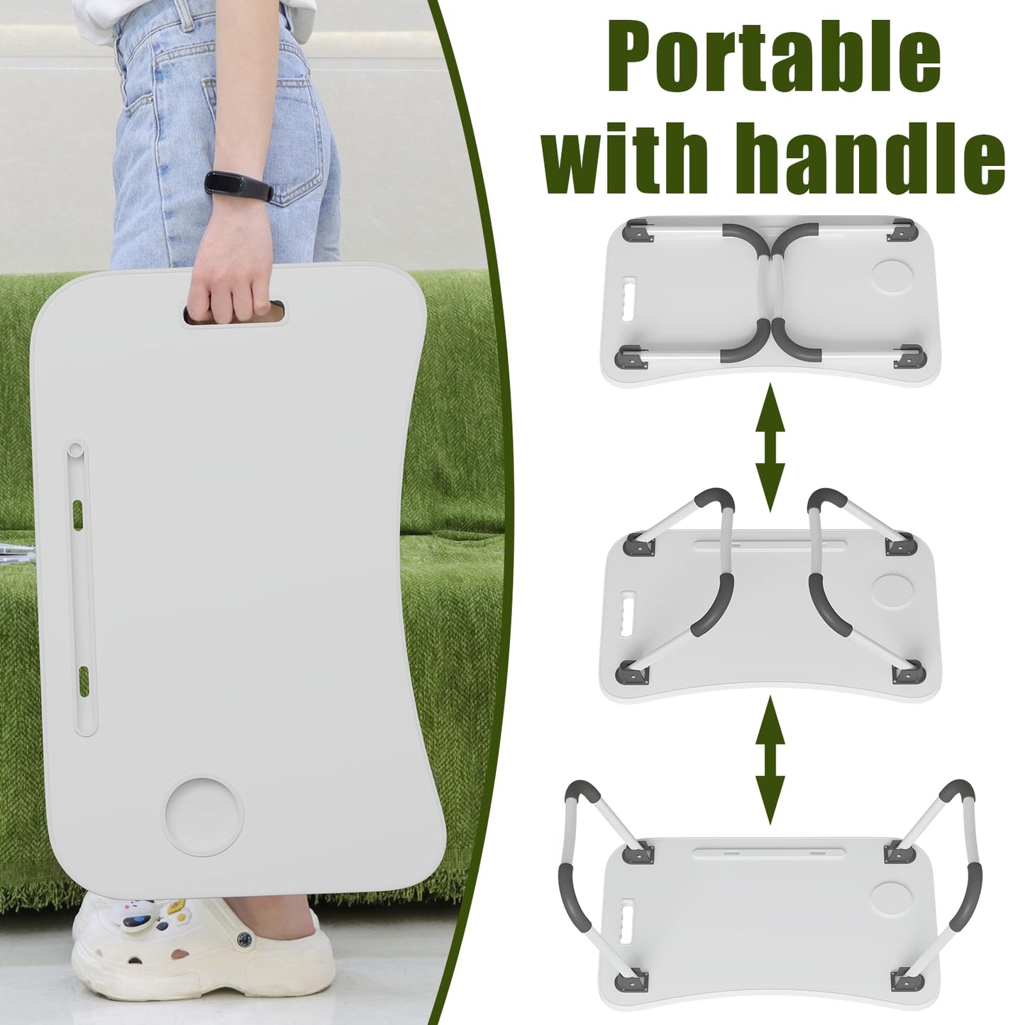 Multi - Function Bed Table & Laptop Stand for Bed - Ideal for Comfortable Laptop Use in Sofa