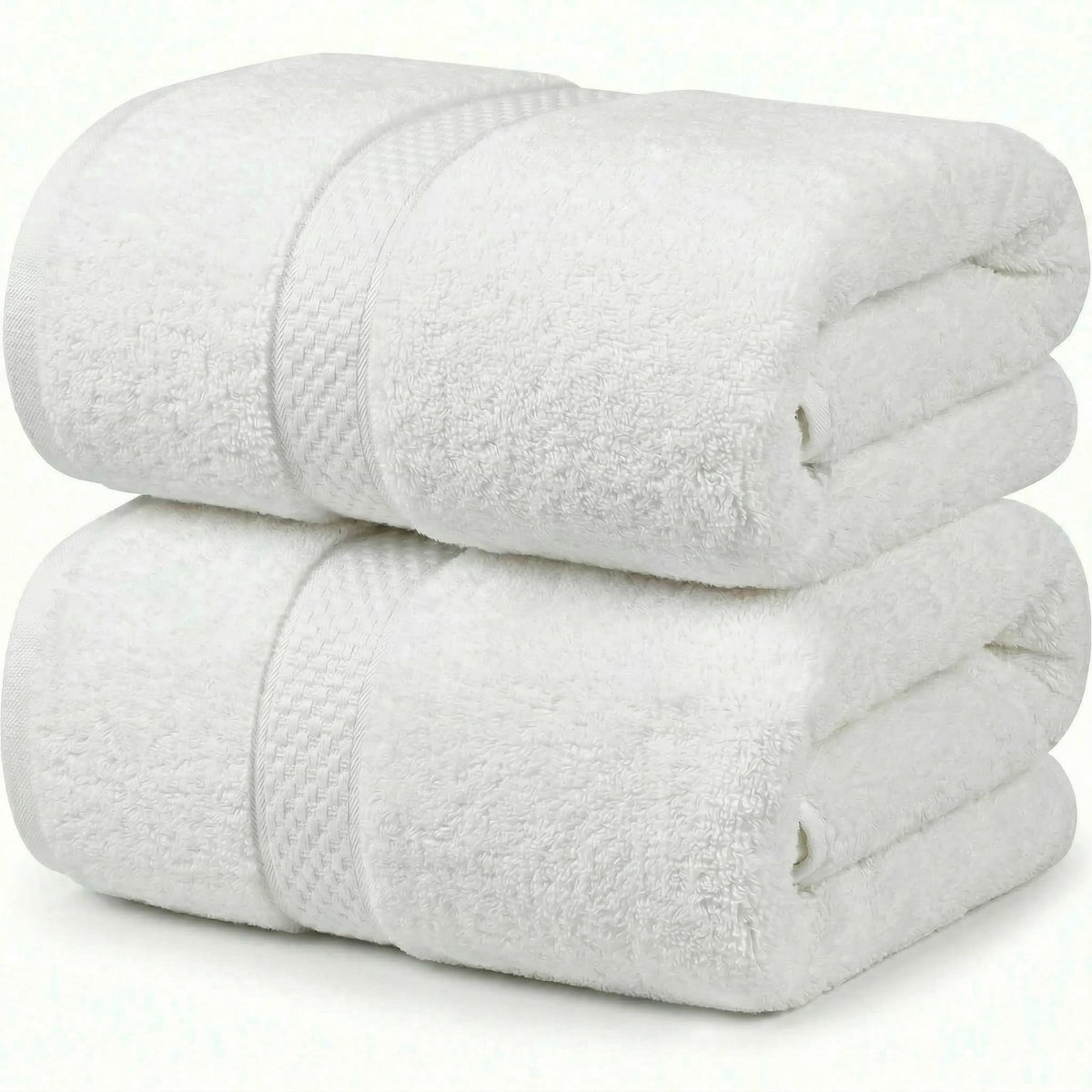 MistyMorning Extra Large Bath Sheets Pack of 2 Jumbo Size 90x180cm,100% Cotton 500GSM Super Soft & Highly Absorbent Quick Dry Luxury Bathroom