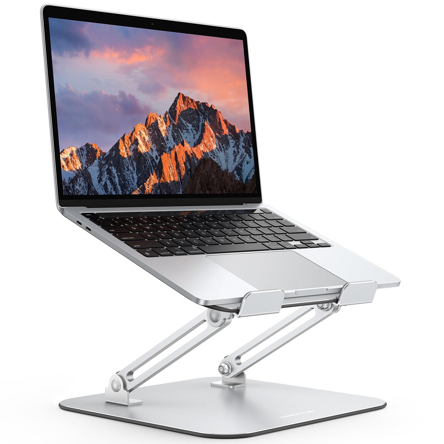 OMOTON Laptop Stand, Foldable Laptop Riser with Adjustable Height, 10-17.2"