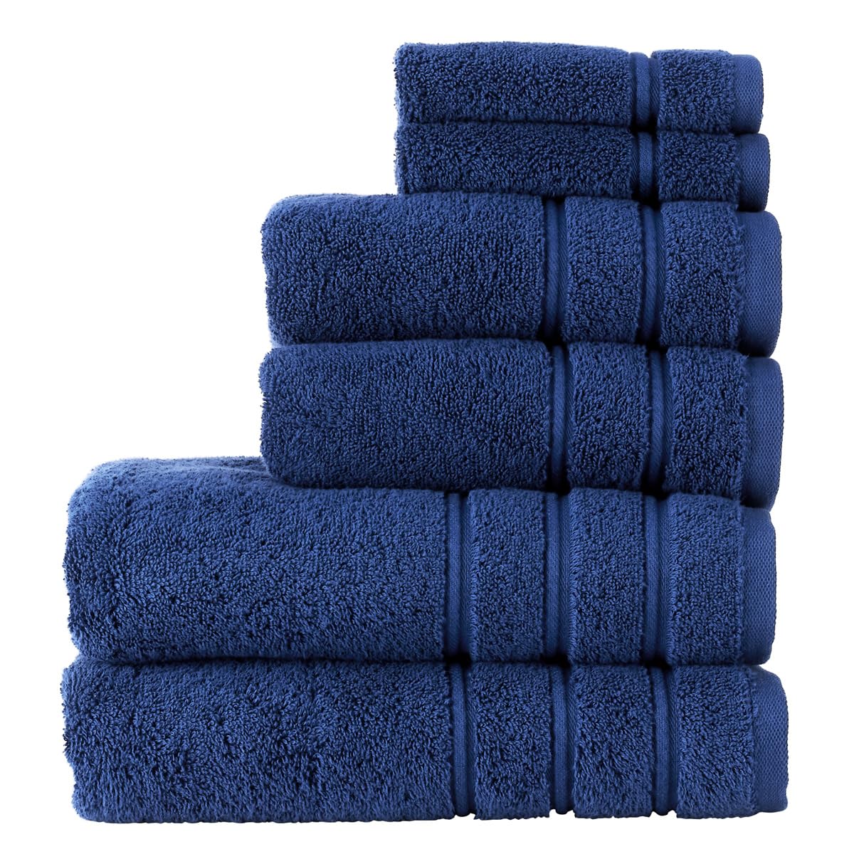 Christy Antalya Large Bath Towels | Set of 6 | 100% Turkish Cotton | 600GSM | Soft Plush Luxury Towel Set