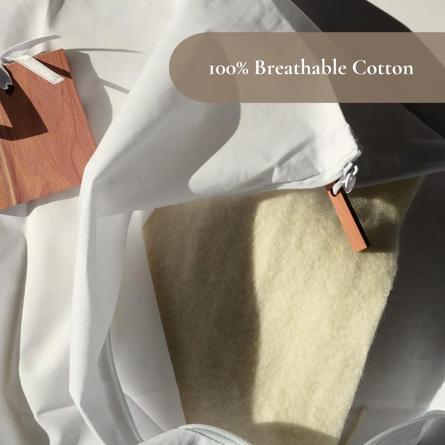 Delicates, Cashmere Wool Sweater Storage Bag Pouch Set with integrated Cedar Wood (Wool)