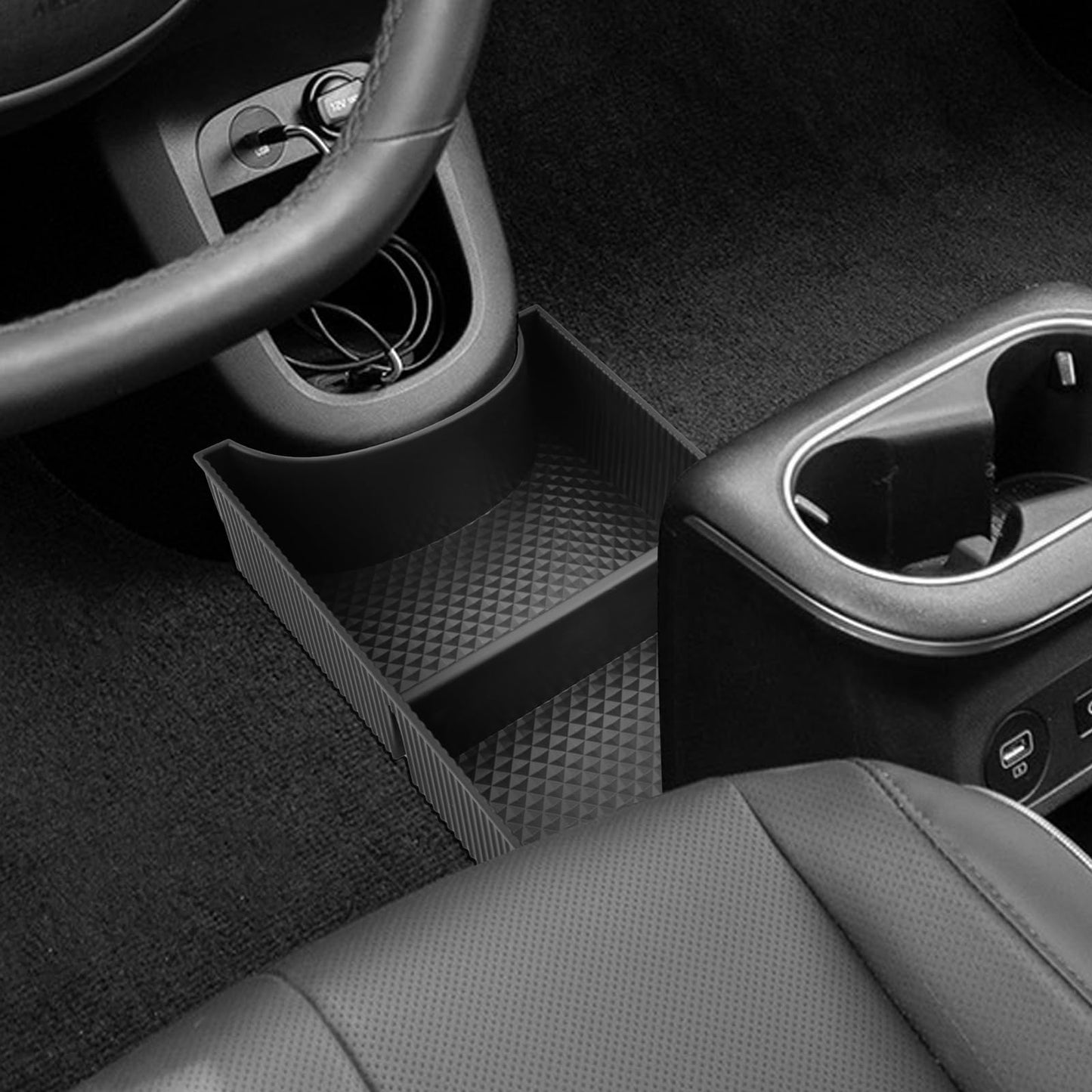 SHAOHAO Compatible with Hyundai Ioniq 5 2021 2022 2023 2024 2025 Centre Console Armrest Storage Box Accessories Centre Armrest Organiser Tray