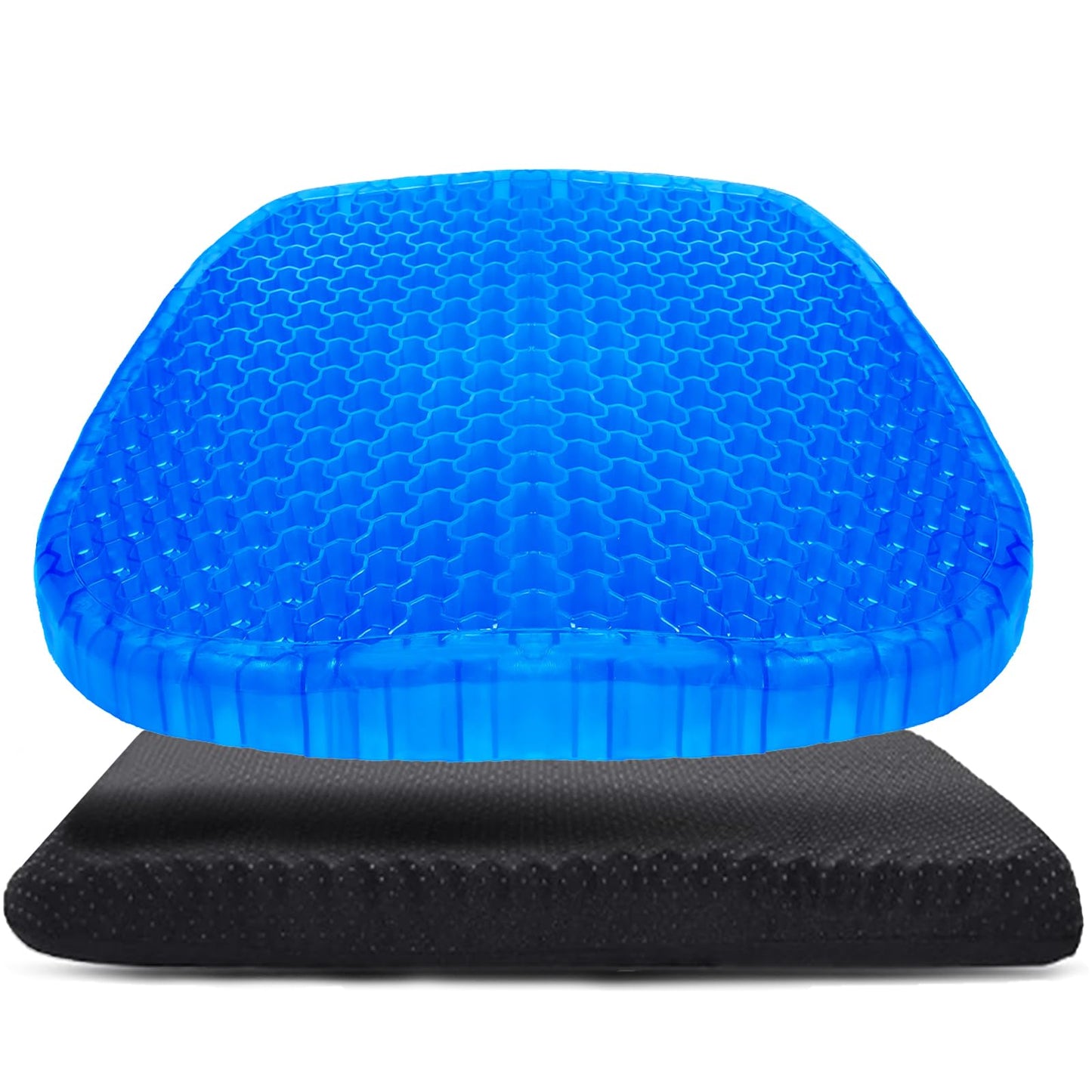 Wenisuow Gel Cushion for Sitting, Thick Gel Seat Cushion with Cover, Blue