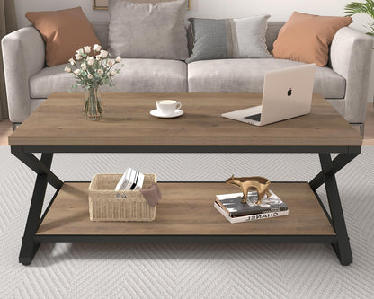 HSH Coffee Table for living room coffee tables Storage 100cm Light Oak