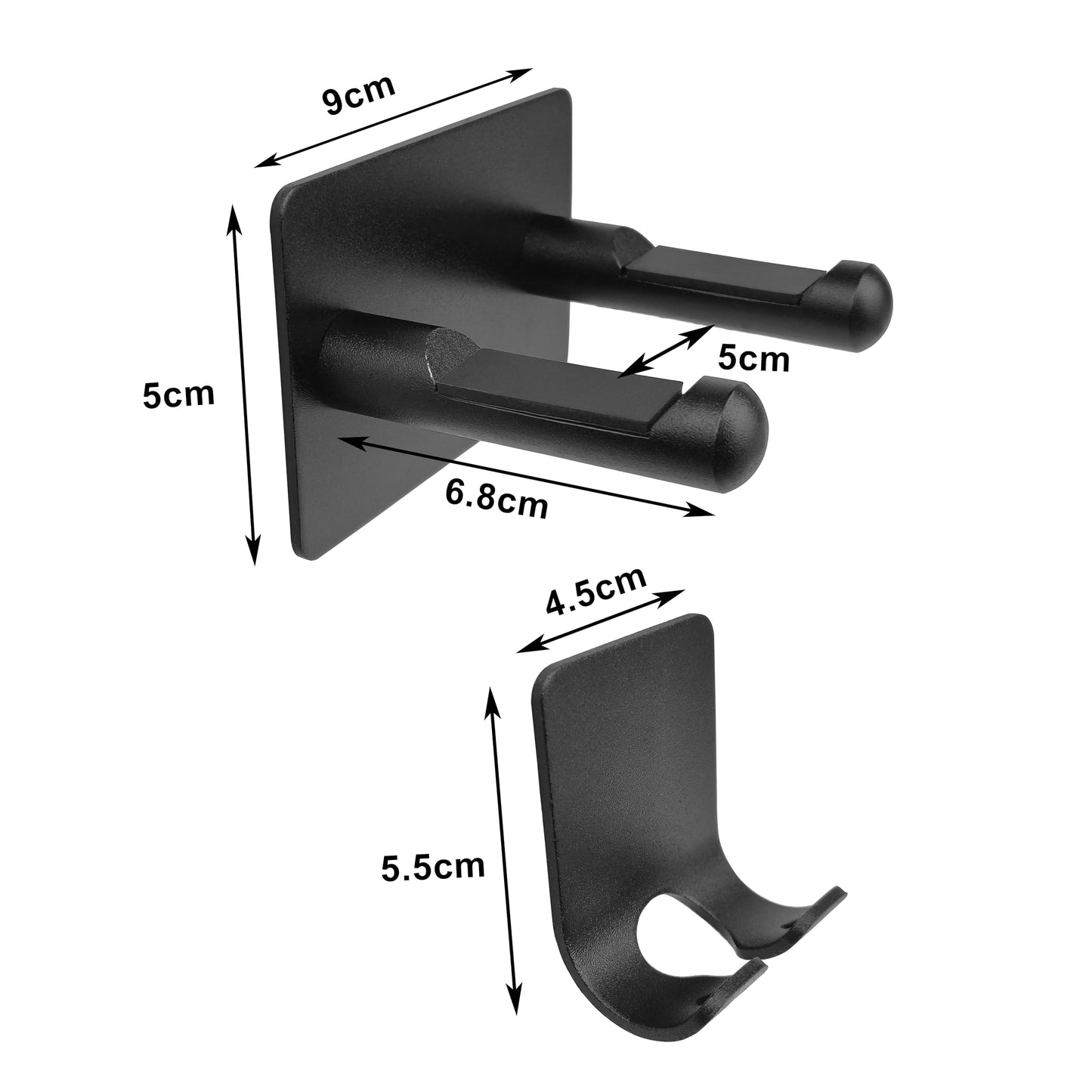 YAVO-EU Hair Dryer Holders, Hairdryer Stand Wall Mounted Fixing Without Drilling Suitable for Most Hair Dryers Installed in Bedroom Washroom and