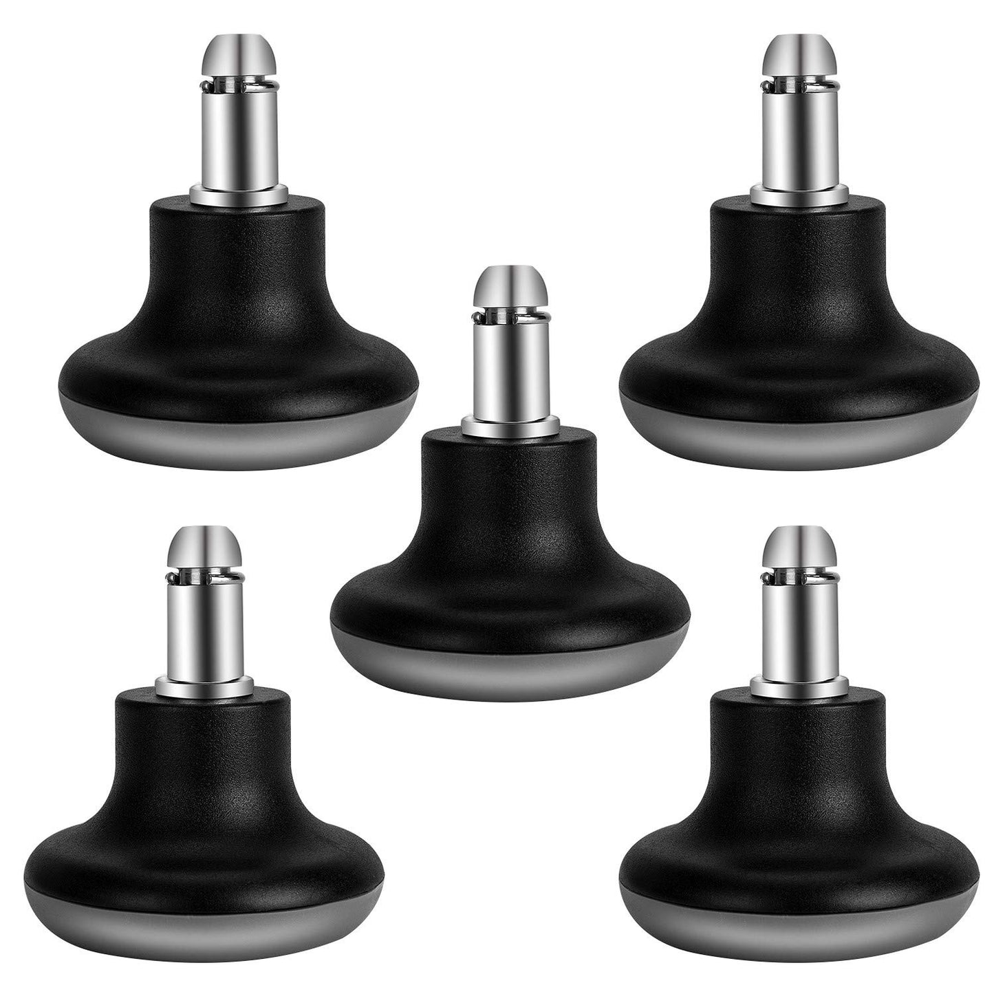 uvce Bell Glides Replacement Office Chair Swivel Caster Wheels to Fixed Stationary Castors