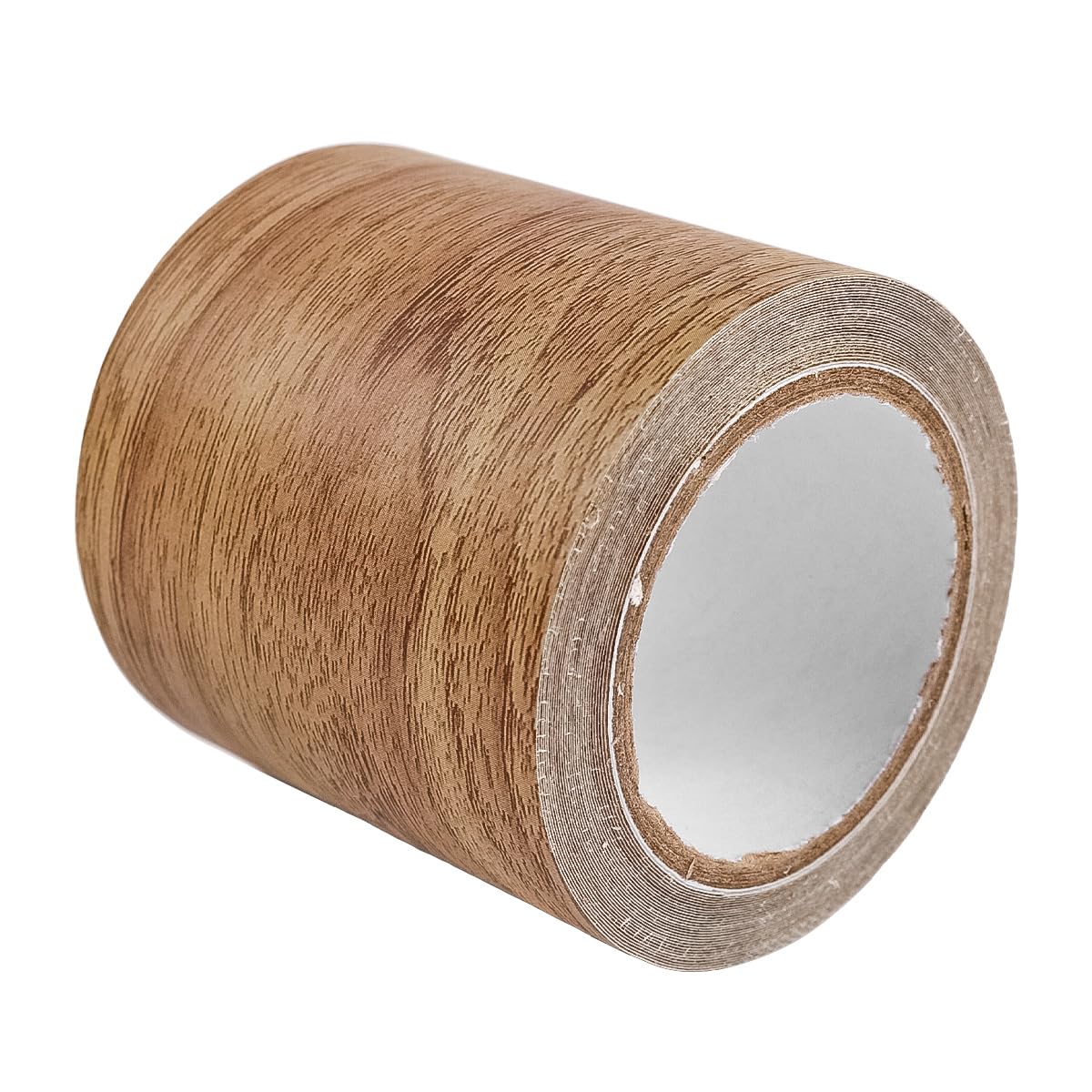 VOANZO DIY Wood Grain Repair Tape – Self-Adhesive Waterproof Brown Pine Wood Grain Tape for Furniture, Floor Repair, Wall Decoration, 2.2 Inch x 15ft
