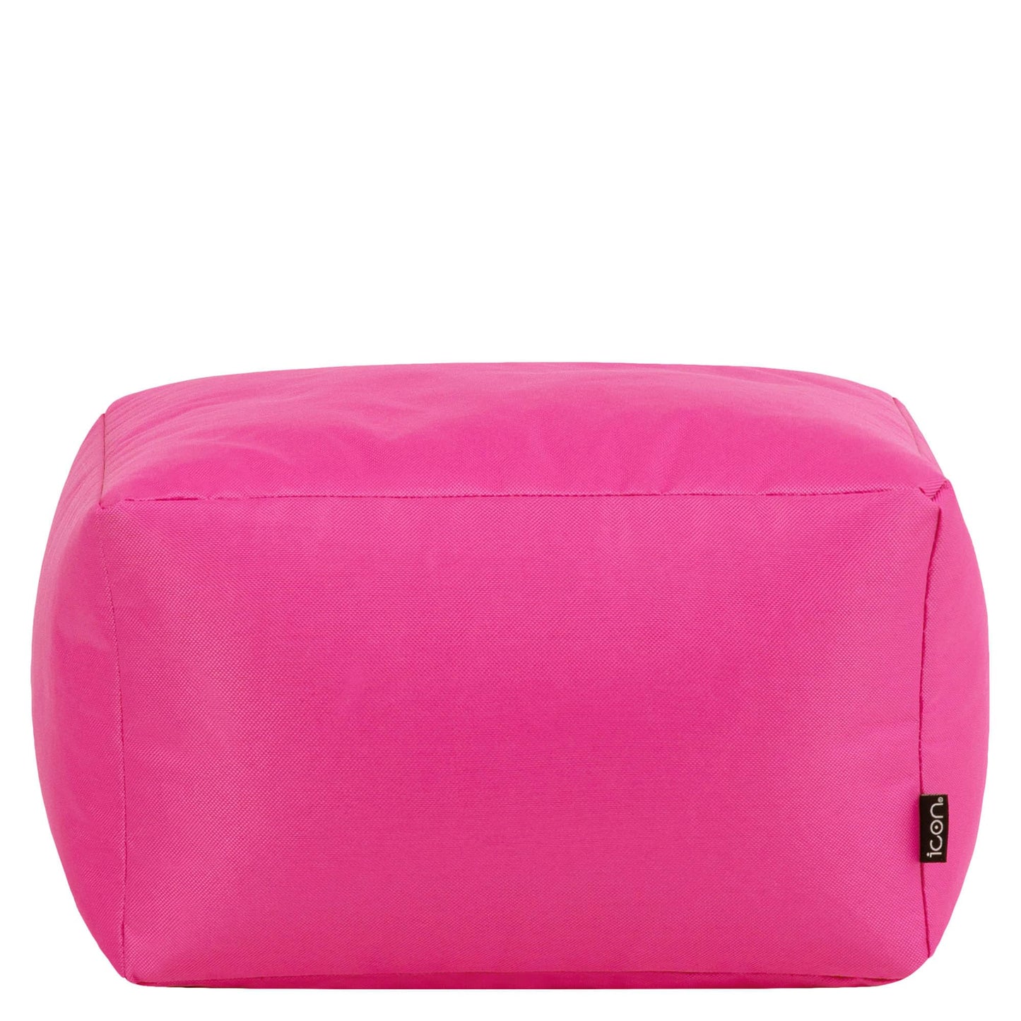 Bean Bag Bazaar Outdoor Bean Bag Footstool with Filling Included, Pink