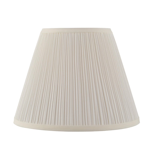 Aspen Creative 33055, Mushroom Pleated Off-White Spider Shade, 7" Top x 13" Bottom x 10" Slant