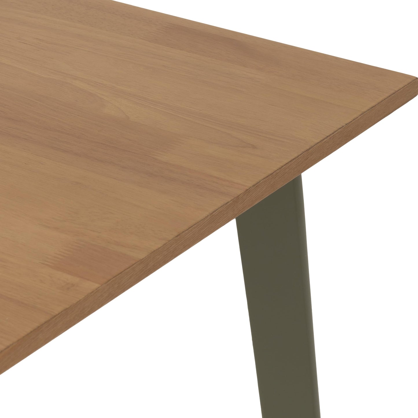 Seconique Balfour 1+4 Dining Set in Sage Green/Oak Effect/Mink Microsuede