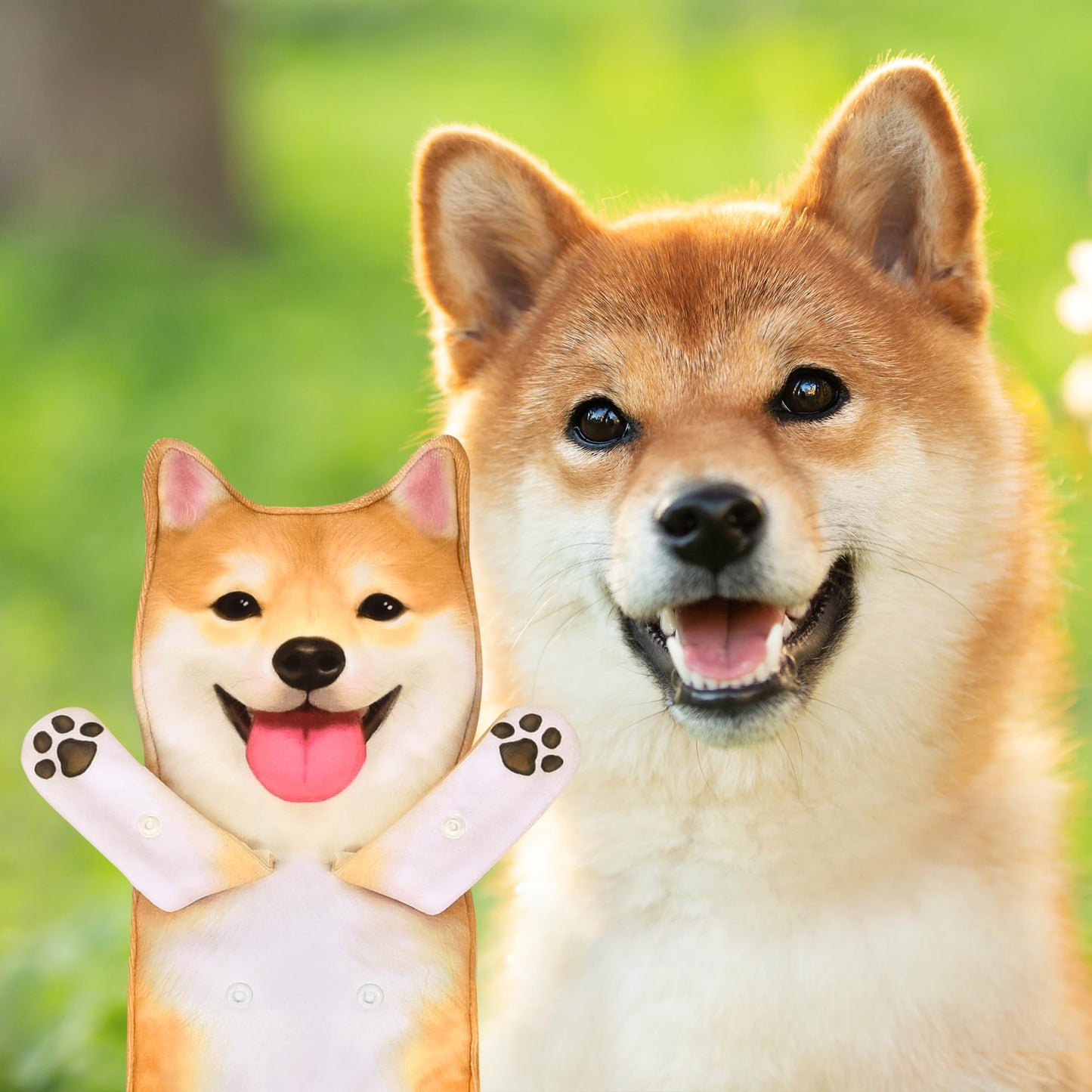 AGRIMONY Shiba Inu Dog Funny Hand Towel - Soft, Absorbent, Cute Decor for Bathroom & Kitchen for Dog Lovers
