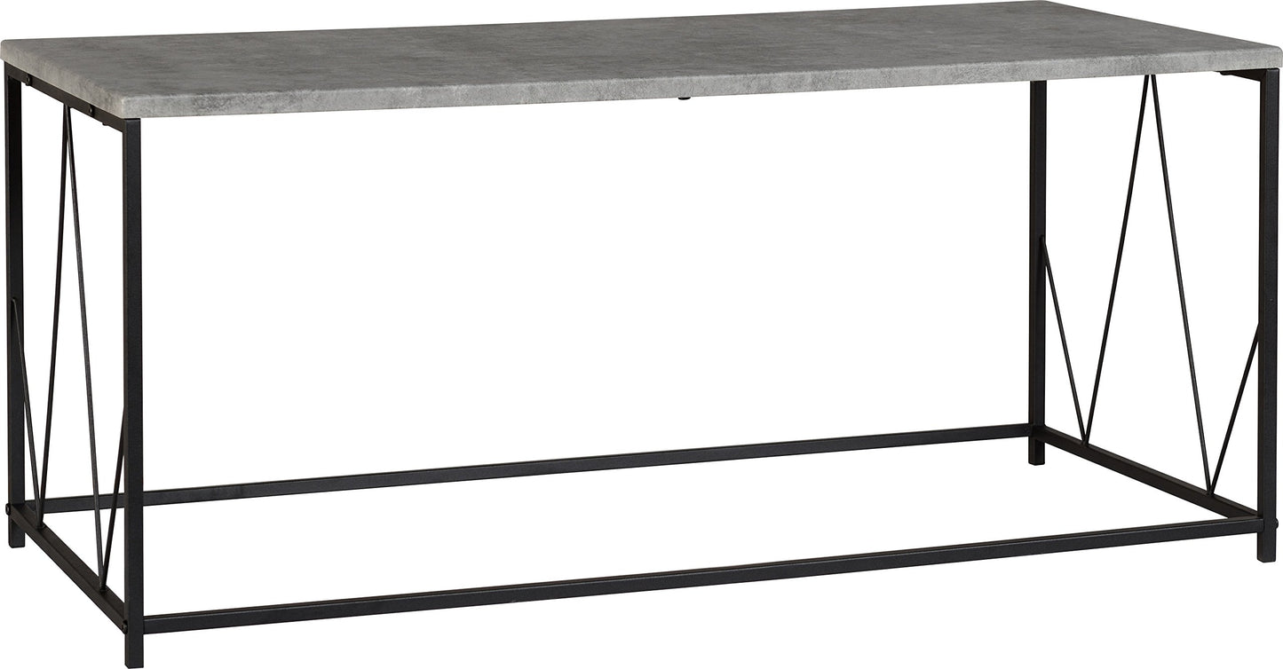 Seconique Athens Rectangular Coffee Table in Concrete Effect