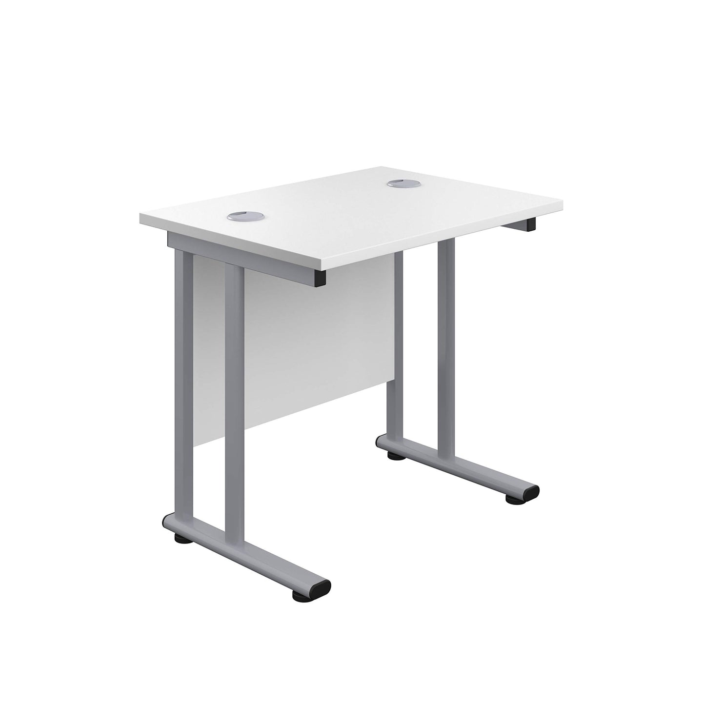 Office Hippo Heavy Duty Rectangular Cantilever Office Desk, Home Office Desk, Office Table, Integrated Cable Ports, PC Desk For Office or Home