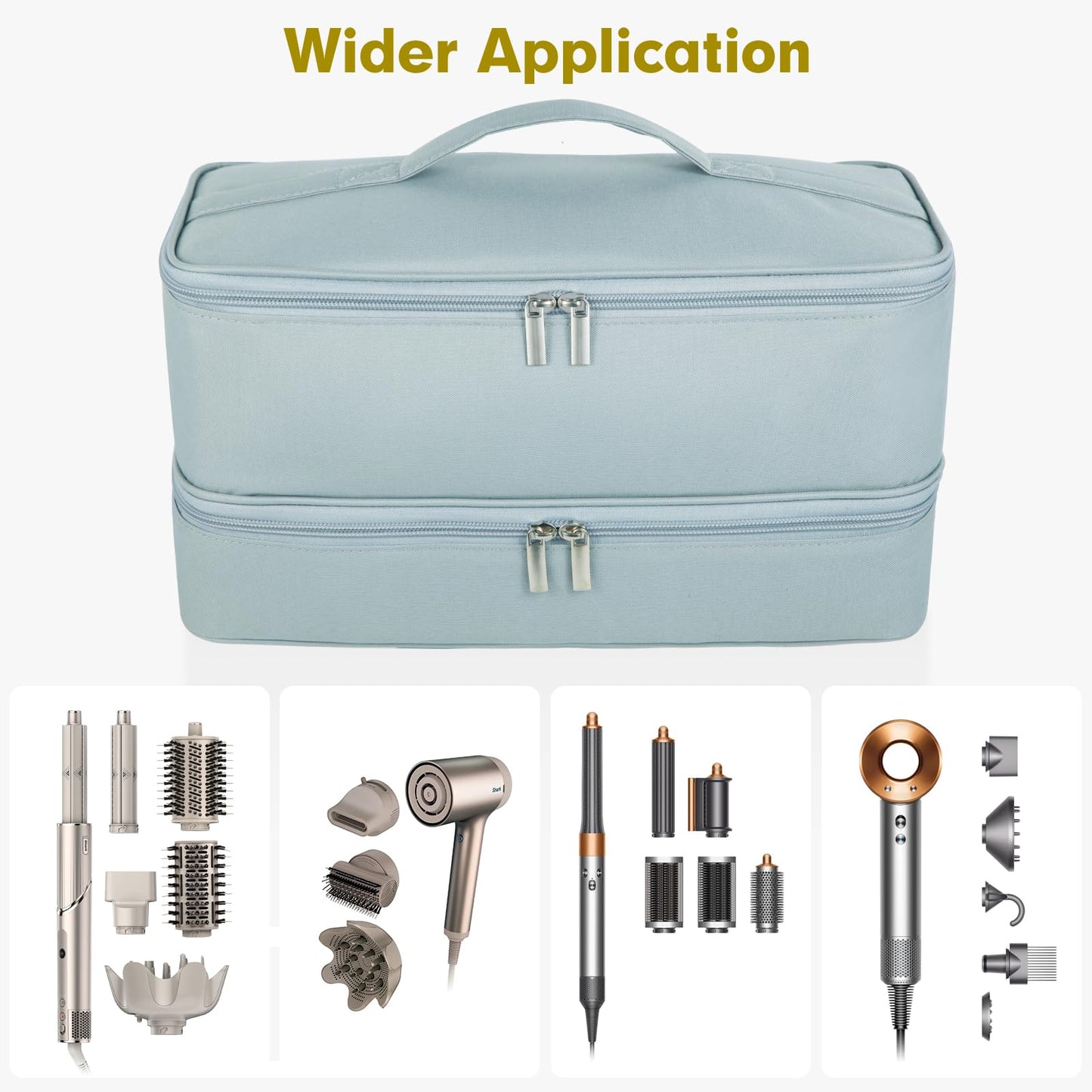 GENCAM Double-Layer Carrying Case Compatible with Shark Flexstyle (Gray)