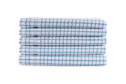 QUALITY HOME TEXTILES 100% Cotton Super Soft Terry Towelling Tea Towels with Hanging Loop