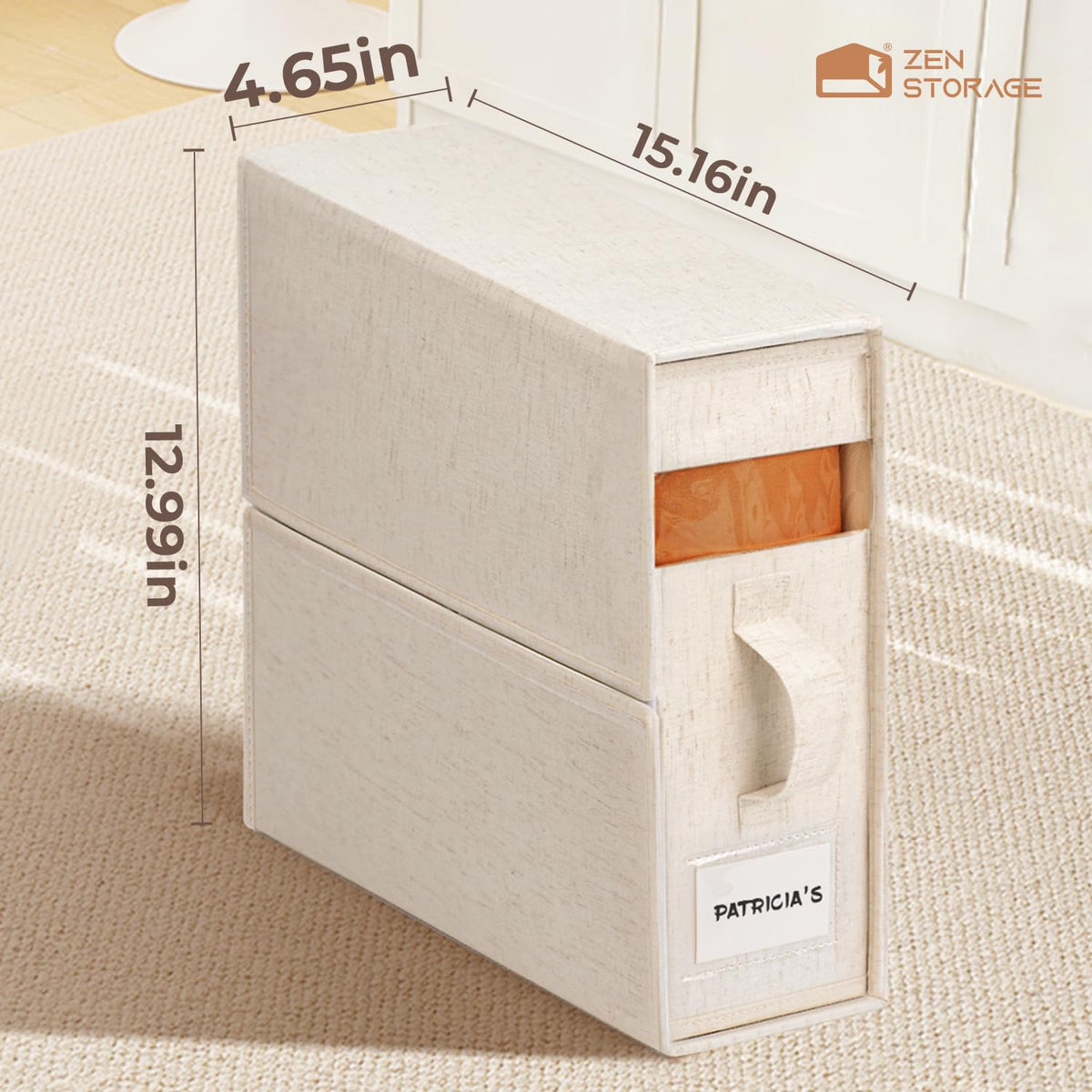 6Pack Linen Sheet Organizers and Storage - King/Queen Size Sheet Storage Organizer with Window
