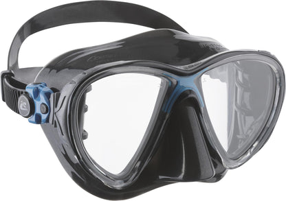 Cressi Unisex's C/Set Big Eyes Evolution+Alpha/UD Snorkeling/Diving Combo, Black/Blue, One Size