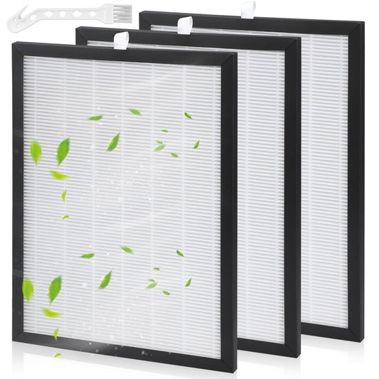 Kigniote 3 Pack HEPA Filter Compatible with Meaco Dehumidifier 20L 20LE Low Energy and Air Purifier 26x19x1cm Not Compatible with MeacoDry Arete
