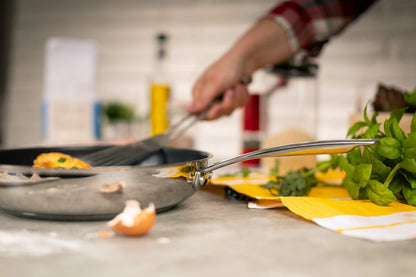 KUHN RIKON Allround Oven-Safe Induction Non-Stick Frying Pan, 20 cm, Stainless Steel, Silver