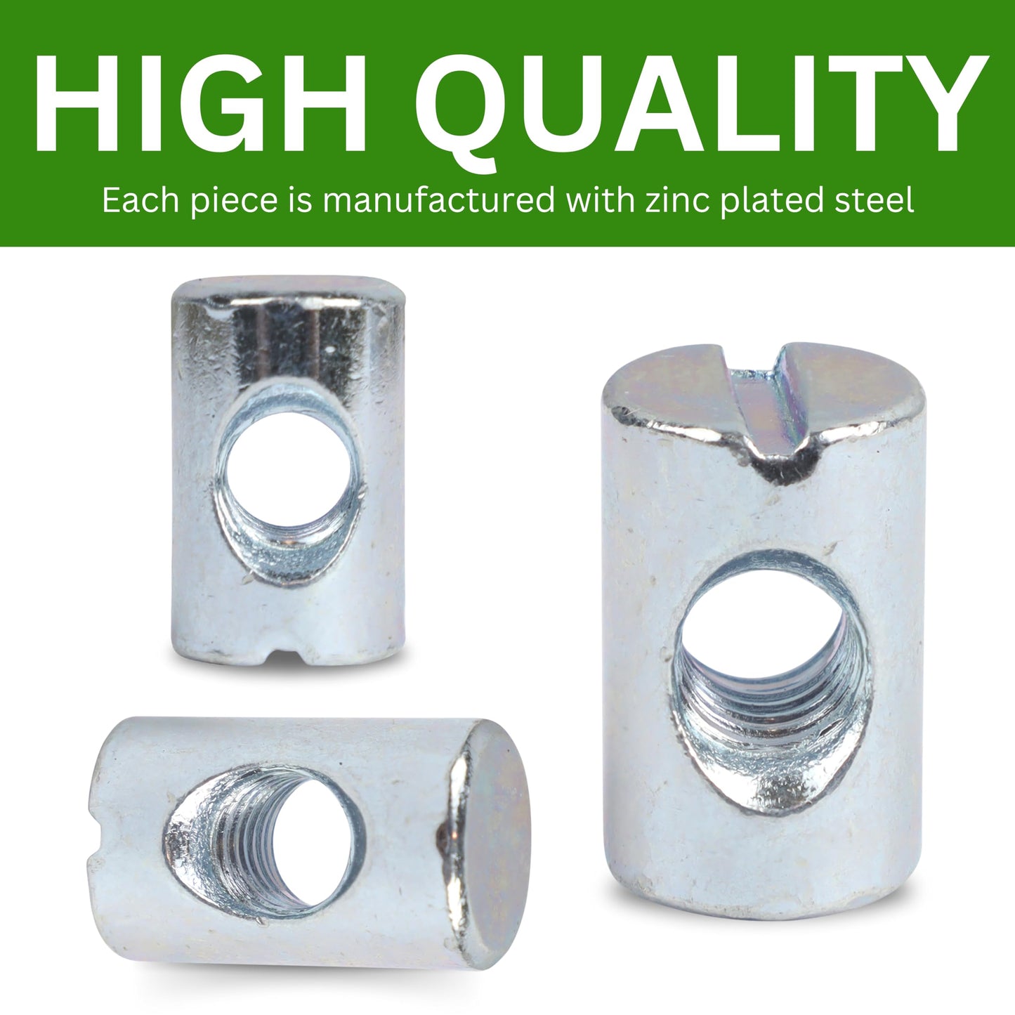 Spare Hardware Parts Cross Dowel Nut Sleeve | Replacement for IKEA Part # 104895 | Pack of 8