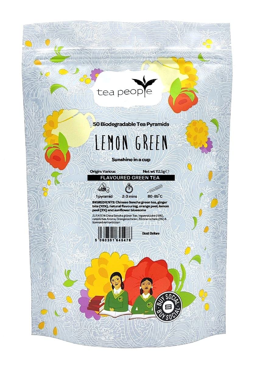Tea People Lemon Green - 50 Pyramid Refill Pack