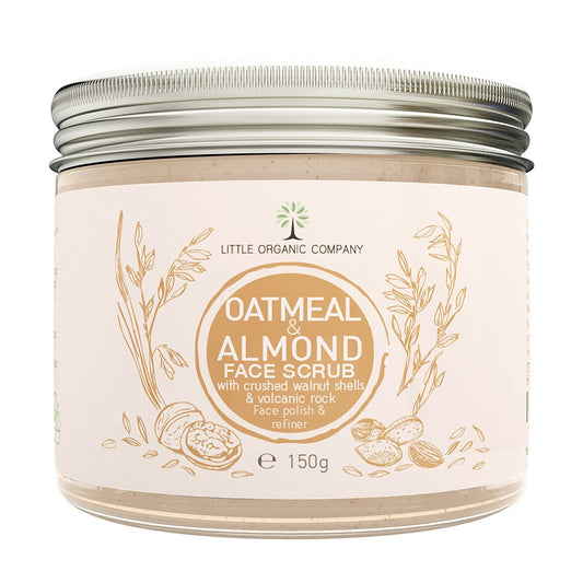 Oatmeal & Almond Face Scrub with crushed Walnut Shells ? a blend of Natural & Vegan Ingredients