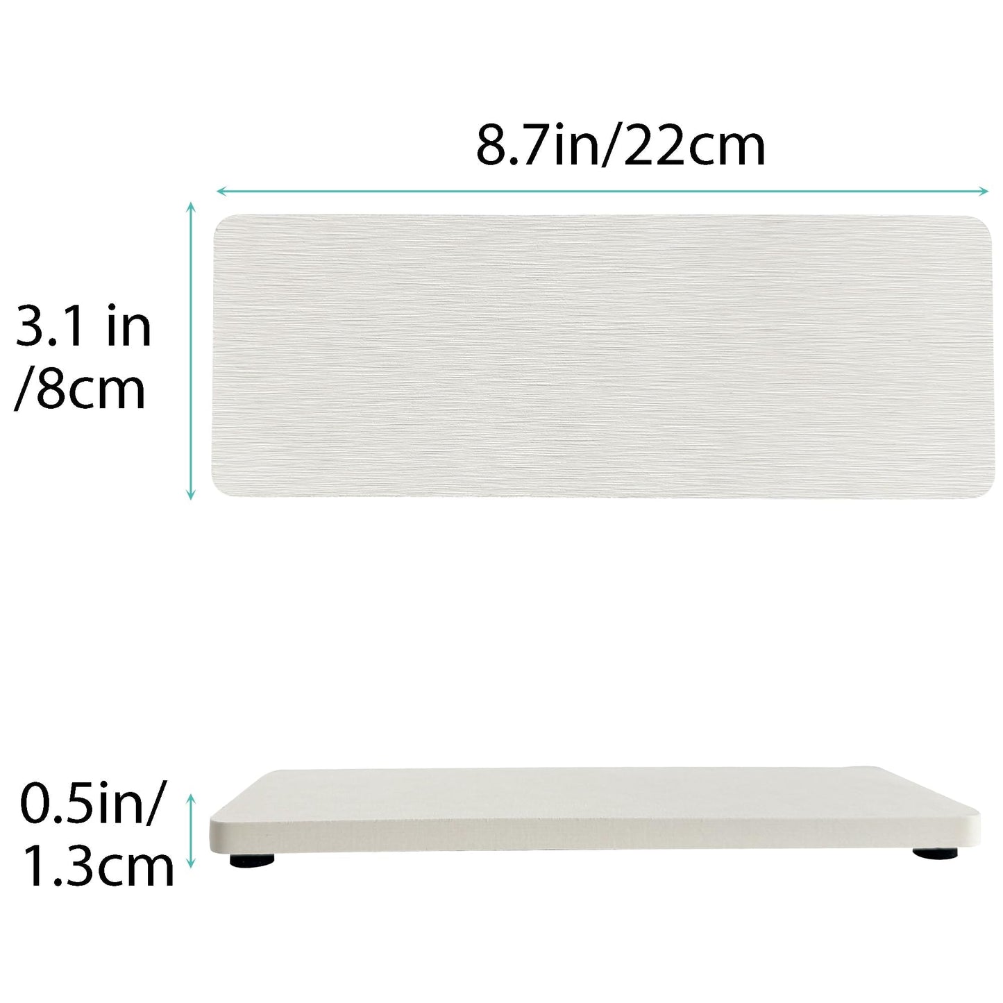 NiuYichee 2 PCS Diatomaceous Earth Kitchen Soap Tray, Water Absorbent Diatomite Coasters