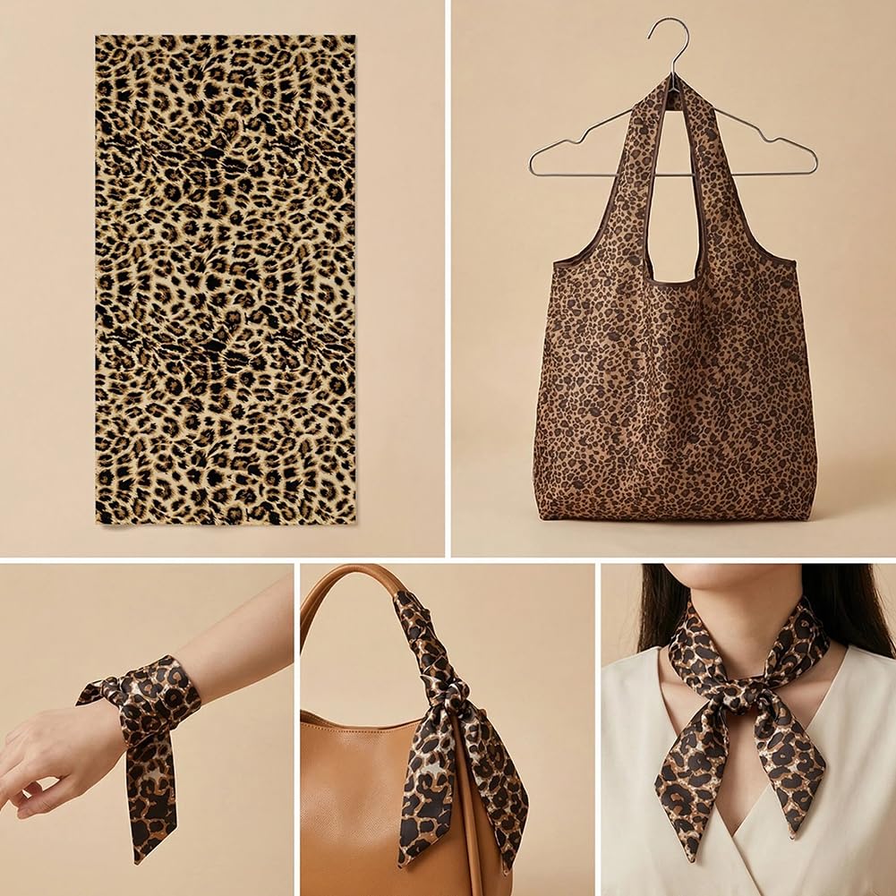 Vexthorion Leopard Microfibre Quick Dry Travel,Swimming Towel Set-160x80CM