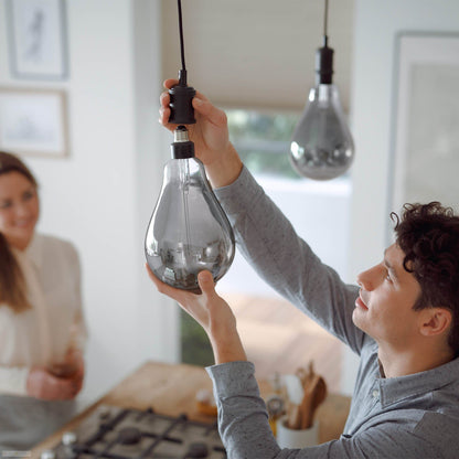 Philips LED Giant Smoky A160 Light Bulb Dimmable [E27 Edison Screw] 6.5W 25W Equivalent, Cool White (4000K)