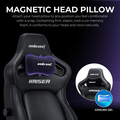 Anda Seat Kaiser 4 Gaming Chair for Adults - Large Reclining Video Game Chairs with 4-Level Pop-Out Lumbar, Linen Fabric